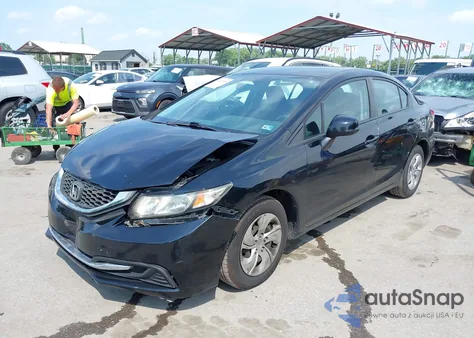 2013 Honda Civic Lx z USA, uszkodzony, nr VIN 19XFB2F56DE293838